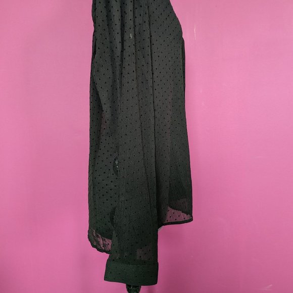 Vero Moda Sheer Polka Dot Blouse Large - Picture 4 of 11